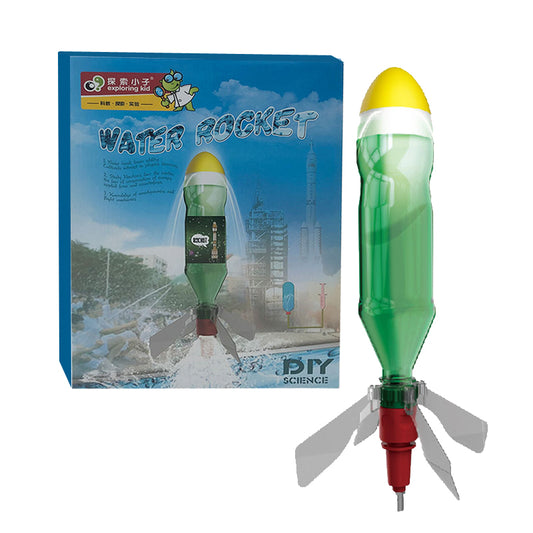 Water rocket, small experiment of physical science water rocket model